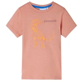 Camiseta infantil de manga corta naranja claro 116 de , Camisetas para niños - Ref: Foro24-12221, Precio: 8,12 €, Descuento: %