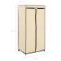 Armarios 2 unidades color crema 75x50x160 cm de vidaXL, Armarios roperos - Ref: Foro24-282443, Precio: 41,19 €, Descuento: %