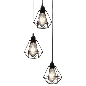 Black Diamond Design Deckenleuchte mit 3 E27 Glühbirnen von vidaXL, Lampen - Ref: Foro24-281634, Preis: 51,63 €, Rabatt: %