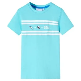 Camiseta infantil aguamarina 104 de , Camisetas para niños - Ref: Foro24-12455, Precio: 8,12 €, Descuento: %