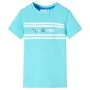 Camiseta infantil aguamarina 128 de , Camisetas para niños - Ref: Foro24-12457, Precio: 8,12 €, Descuento: %