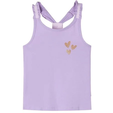 Camiseta de tirantes infantil color lila 128 de , Camisetas para niños - Ref: Foro24-10522, Precio: 7,93 €, Descuento: %