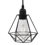 Lámpara de techo con diseño de rombos negra 3 bombillas E27 de vidaXL, Lámparas - Ref: Foro24-281634, Precio: 51,63 €, Descue...