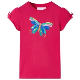 Camiseta infantil rosa chillón 128 de , Camisetas para niños - Ref: Foro24-10997, Precio: 8,39 €, Descuento: %