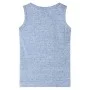 Camiseta de tirantes infantil azul melange 104 de , Camisetas para niños - Ref: Foro24-12495, Precio: 7,79 €, Descuento: %