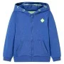 Sudadera infantil con capucha y cremallera azul mélange 92 de , Camisetas para niños - Ref: Foro24-11889, Precio: 13,50 €, De...