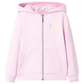 Sudadera infantil con capucha rosa claro 128 de , Camisetas para niños - Ref: Foro24-10852, Precio: 18,69 €, Descuento: %