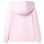 Sudadera infantil con capucha rosa claro 128 de , Camisetas para niños - Ref: Foro24-10852, Precio: 18,69 €, Descuento: %