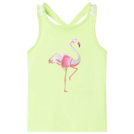 Camiseta de tirantes infantil amarillo neón 140 de , Camisetas para niños - Ref: Foro24-11153, Precio: 8,30 €, Descuento: %