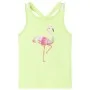Camiseta de tirantes infantil amarillo neón 140 de , Camisetas para niños - Ref: Foro24-11153, Precio: 8,30 €, Descuento: %