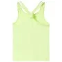 Camiseta de tirantes infantil amarillo neón 140 de , Camisetas para niños - Ref: Foro24-11153, Precio: 8,30 €, Descuento: %