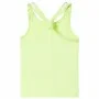 Camiseta de tirantes infantil amarillo neón 116 de , Camisetas para niños - Ref: Foro24-11151, Precio: 8,30 €, Descuento: %