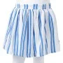 Falda infantil azul cobalto y blanco 104 de , Pantalones de niños - Ref: Foro24-11475, Precio: 11,04 €, Descuento: %