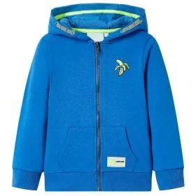 Sudadera infantil con capucha y cremallera azul 104 de , Camisetas para niños - Ref: Foro24-11695, Precio: 13,56 €, Descuento: %