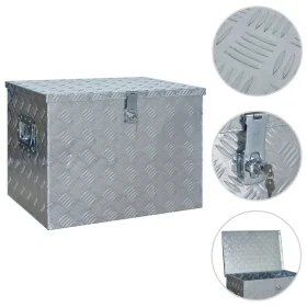 Aluminum box 610x430x455 mm silver by vidaXL, Toolboxes - Ref: Foro24-144847, Price: 220,32 €, Discount: %