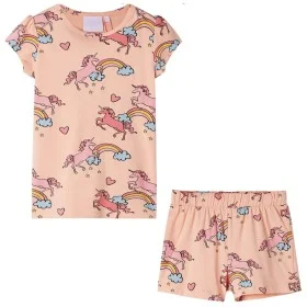 Pijama infantil de manga corta naranja claro 116 by , Children's pajamas - Ref: Foro24-10446, Price: 11,57 €, Discount: %