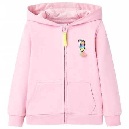 Sudadera infantil con capucha y cremallera rosa 92 de , Camisetas para niños - Ref: Foro24-11564, Precio: 11,97 €, Descuento: %