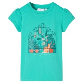 Camiseta infantil verde menta 104 de , Camisetas para niños - Ref: Foro24-11365, Precio: 8,59 €, Descuento: %