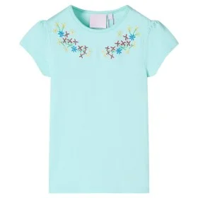 Camiseta infantil aguamarina claro 140 de , Camisetas para niños - Ref: Foro24-11338, Precio: 8,59 €, Descuento: %