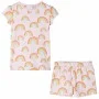 Pijama infantil de manga corta rosa suave 104 de , Pijamas de niños - Ref: Foro24-11400, Precio: 11,04 €, Descuento: %