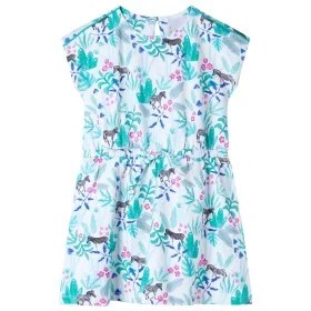 Vestido infantil color crudo y verde menta oscuro 104 by , Children's dresses - Ref: Foro24-11435, Price: 11,97 €, Discount: %