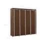Armario con 4 compartimentos marrón 175x45x170 cm de vidaXL, Armarios roperos - Ref: Foro24-282446, Precio: 54,38 €, Descuent...