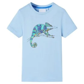 Camiseta infantil de manga corta azul claro 104 de , Camisetas para niños - Ref: Foro24-12015, Precio: 8,12 €, Descuento: %
