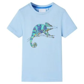 Camiseta infantil de manga corta azul claro 128 de , Camisetas para niños - Ref: Foro24-12017, Precio: 8,12 €, Descuento: %