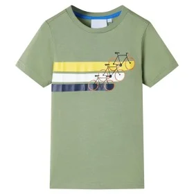 Camiseta infantil de manga corta caqui claro 140 de , Camisetas para niños - Ref: Foro24-12178, Precio: 8,19 €, Descuento: %