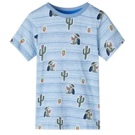 Camiseta infantil mezcla azules 92 de , Camisetas para niños - Ref: Foro24-12474, Precio: 8,72 €, Descuento: %