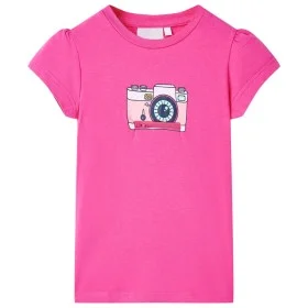 Camiseta infantil rosa oscuro 104 de , Camisetas para niños - Ref: Foro24-10465, Precio: 8,45 €, Descuento: %