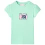 Camiseta infantil verde brillante 140 de , Camisetas para niños - Ref: Foro24-10478, Precio: 8,45 €, Descuento: %