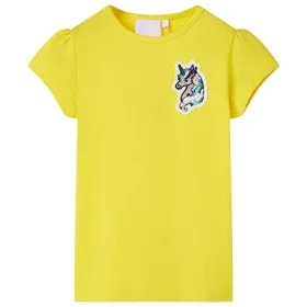 Camiseta infantil amarillo brillante 92 de , Camisetas para niños - Ref: Foro24-10789, Precio: 8,52 €, Descuento: %