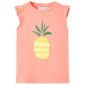 Camiseta infantil color coral neón 140 de , Camisetas para niños - Ref: Foro24-11288, Precio: 8,72 €, Descuento: %
