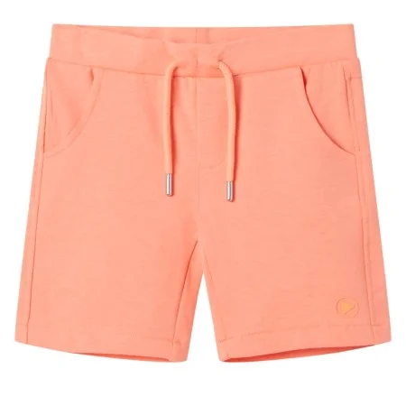 Pantalón corto infantil con cordón naranja neón 128 de , Pantalones de niños - Ref: Foro24-12062, Precio: 10,44 €, Descuento: %