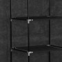 Armario con compartimentos y varillas tela negro 150x45x175 cm de vidaXL, Armarios roperos - Ref: Foro24-282453, Precio: 43,9...