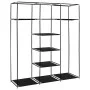 Armario con compartimentos y varillas tela negro 150x45x175 cm de vidaXL, Armarios roperos - Ref: Foro24-282453, Precio: 44,8...