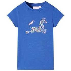 Camiseta infantil azul cobalto 140 de , Camisetas para niños - Ref: Foro24-11058, Precio: 8,06 €, Descuento: %
