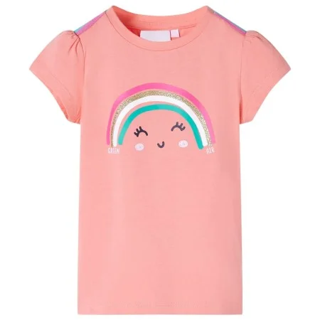 Camiseta infantil color coral claro 116 de , Camisetas para niños - Ref: Foro24-11116, Precio: 8,19 €, Descuento: %