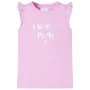 Camiseta infantil de manga volante color lila 116 de , Camisetas para niños - Ref: Foro24-10506, Precio: 8,19 €, Descuento: %