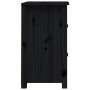 Mesitas de noche 2 uds madera maciza de pino negro 40x35x61,5cm de vidaXL, Mesitas de noche - Ref: Foro24-820955, Precio: 88,...