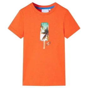 Camiseta infantil naranja oscuro 128 de , Camisetas para niños - Ref: Foro24-12377, Precio: 8,19 €, Descuento: %