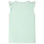 Camiseta infantil de manga volante verde suave 104 de , Camisetas para niños - Ref: Foro24-10635, Precio: 8,45 €, Descuento: %