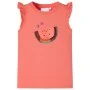 Camiseta infantil de manga volante coral 140 de , Camisetas para niños - Ref: Foro24-10628, Precio: 8,45 €, Descuento: %
