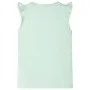 Camiseta infantil de manga volante verde suave 128 de , Camisetas para niños - Ref: Foro24-10637, Precio: 8,45 €, Descuento: %