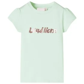 Camiseta infantil de manga casquillo verde suave 128 de , Camisetas para niños - Ref: Foro24-10642, Precio: 8,12 €, Descuento: %