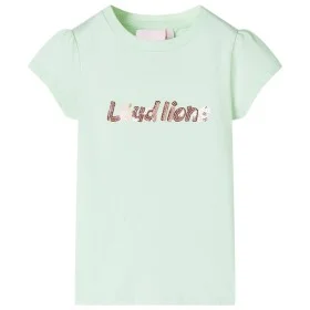 Camiseta infantil de manga casquillo verde suave 104 de , Camisetas para niños - Ref: Foro24-10640, Precio: 8,12 €, Descuento: %