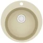 Küchenspüle aus Granit mit einer beigen runden Schüssel von vidaXL, Sinkt - Ref: Foro24-144864, Preis: 124,68 €, Rabatt: %