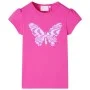 Camiseta infantil de manga casquillo rosa oscuro 140 de , Camisetas para niños - Ref: Foro24-10843, Precio: 8,24 €, Descuento: %