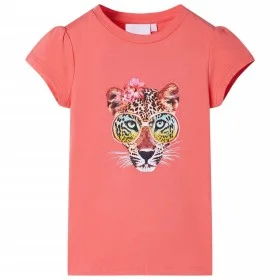 Camiseta infantil color coral 128 de , Camisetas para niños - Ref: Foro24-10462, Precio: 8,64 €, Descuento: %